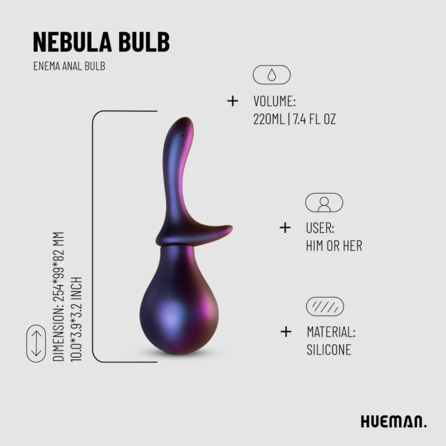 Hueman Nebula Bulb gruszka do płukania intymnego 220 ml