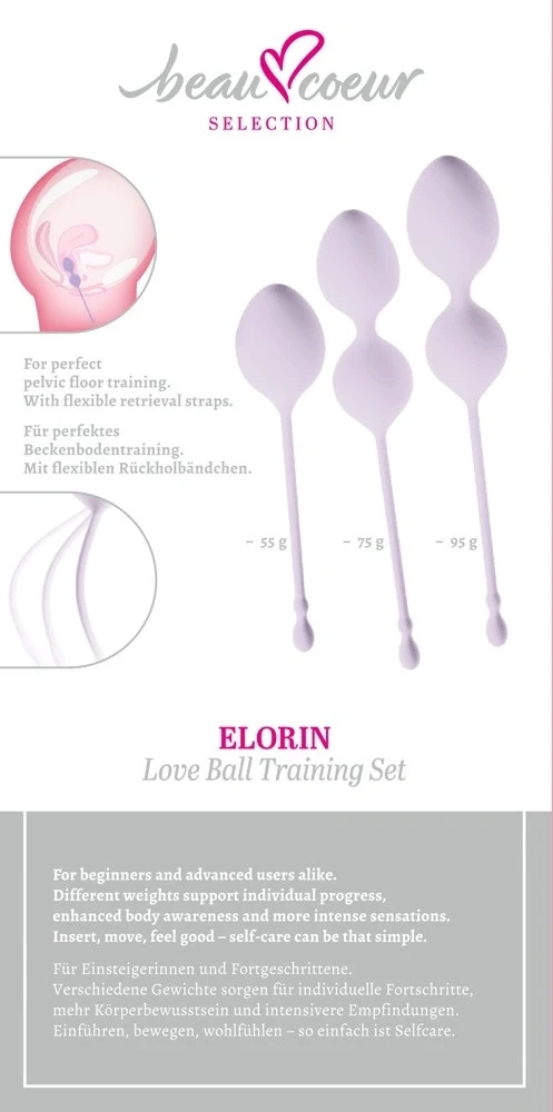 beau coeur Elorin – zestaw 3 kulek gejszy, 3 rozmiary, silikonowe