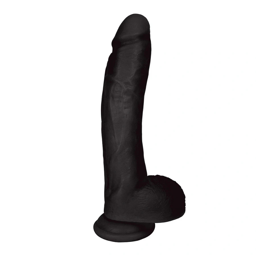 Curve Toys BioSkin dildo realistyczne z przyssawką i jądrami 25,5 cm