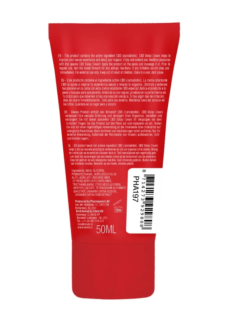 Pharmquests CBD Delay Cream krem opóźniający 50 ml