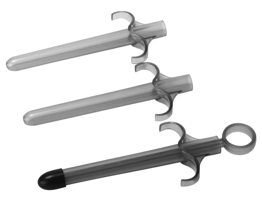 XR Brands Lube Injector aplikator do lubrykantu z 3 wymiennymi końcówkami
