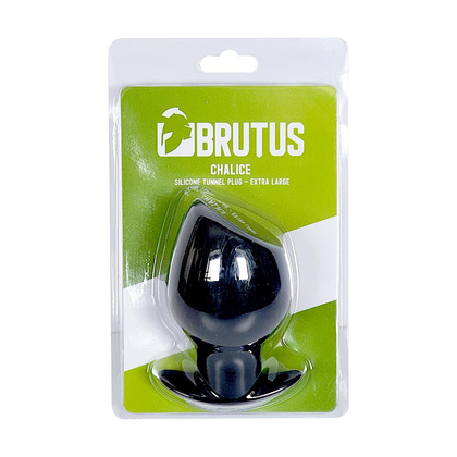 Tunel analny Chalice Silicone Tunnel Plug Black XL Brutus