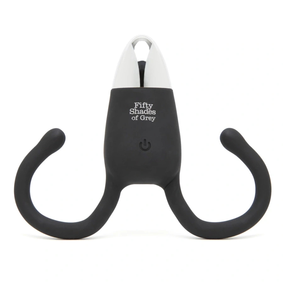 Fifty Shades of Grey Relentless Vibrations – wibrator dla par z pilotem, USB, czarny