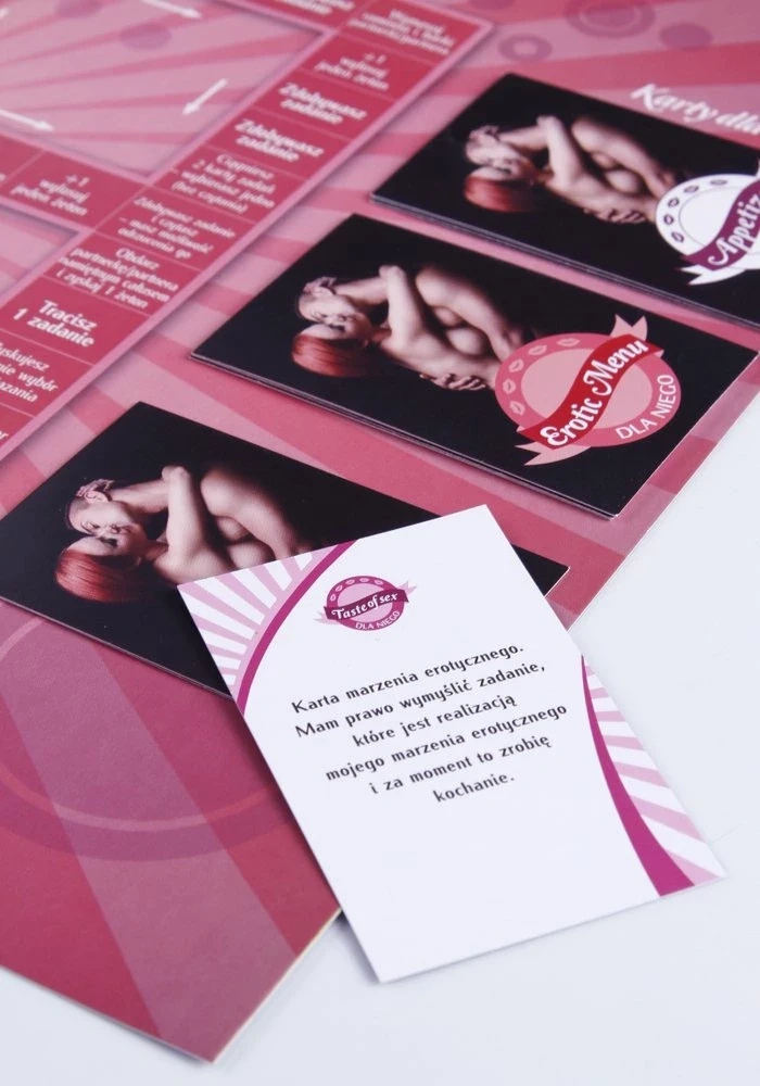 Grajmy Razem Erotic Menu gra planszowa kulinarna dla par 31 x 22 cm