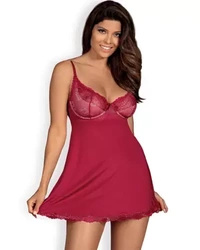 Rosalyne babydoll i stringi czerwone - przełamanie barier Obsessive