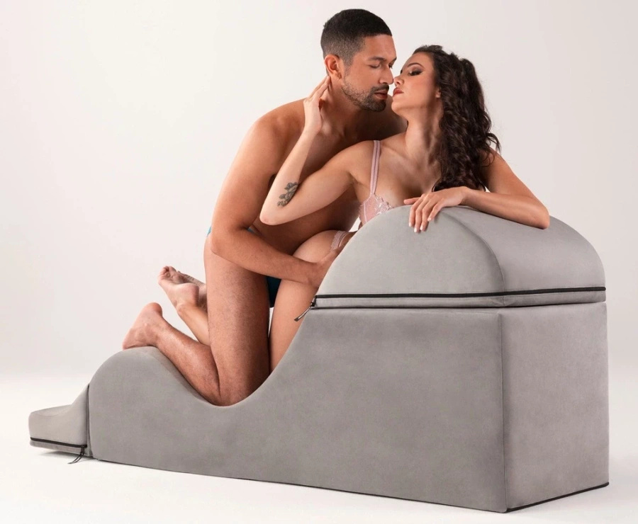 Liberator Aria Flip Chaise Grey – szezlong tapicerowany, regulowany, szary