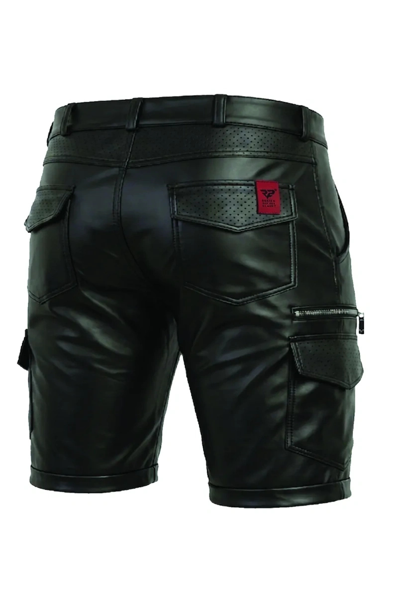Szorty Cargo Wetlook Z Siedmioma Kieszeniami Simone Czarne Regnes