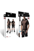 T-shirt Siateczkowy Z Kapturem Wetlook Tito Czarny Regnes