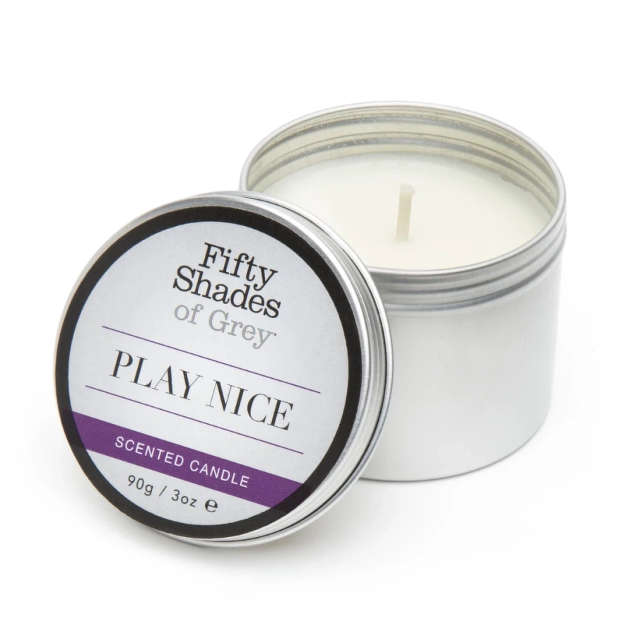 Fifty Shades of Grey Play Nice świeca do masażu waniliowa 90 g