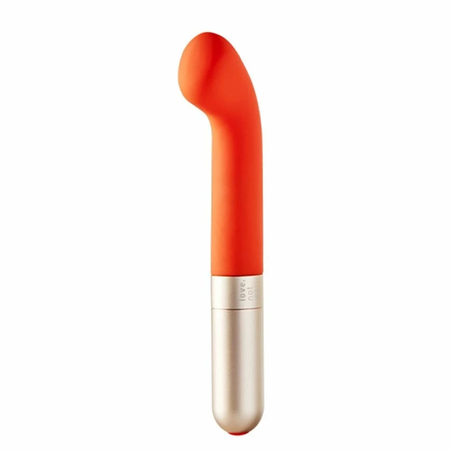 Love Not War Liebe Orange – wibrator z silikonu i aluminium, 7 trybów, 17,2 cm