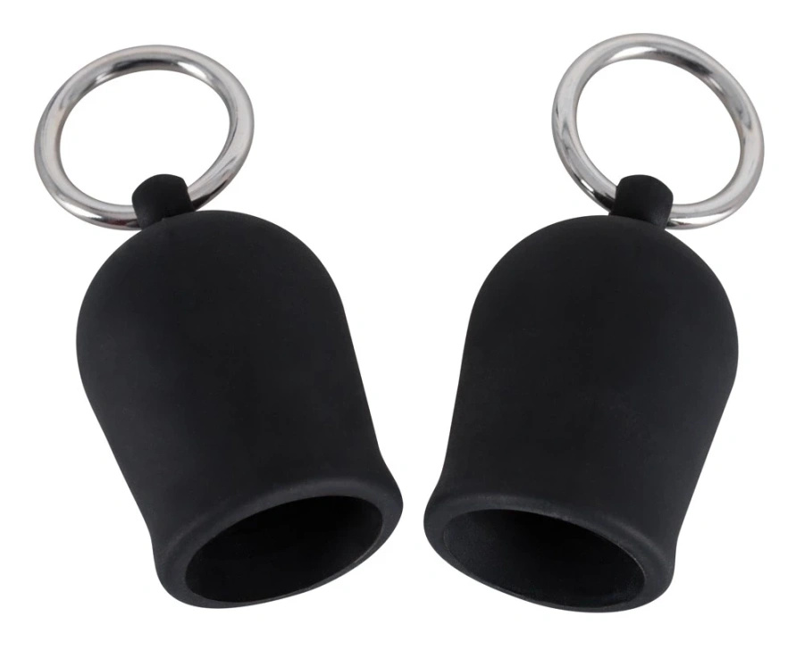 Black Velvets zestaw 2 przyssawek na sutki, czarne