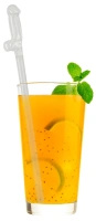 Orion Brand szklane słomki do drinków 21,5 cm, zestaw 4 szt.