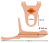 You2Toys uprząż strap-on z silikonową nakładką, przedłużenie 5 cm