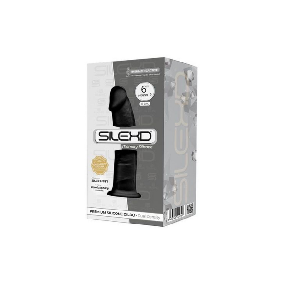 Silikonowe Dildo Model 2 Black Silexd