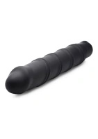 XR Brands XL Bullet zestaw – silikonowy rękaw z teksturą, czarny