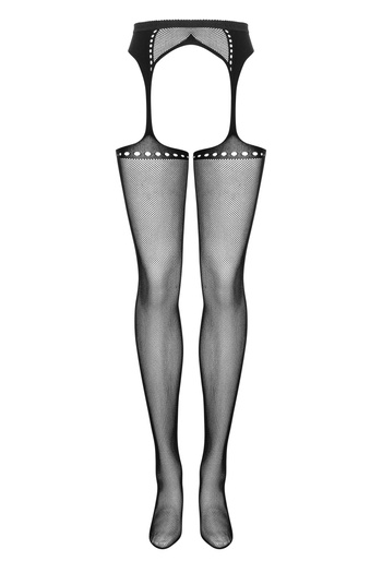 Garter Stockings S314 Czarne S/M/L Obsessive