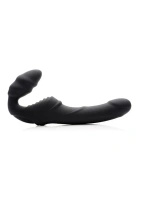 XR Brands Slim Rider dwustronny żebrowany wibrator strapless z dwoma silnikami
