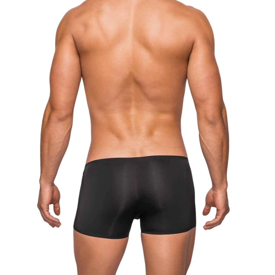 Male Power Seamless Sleek szorty męskie z niskim stanem, czarne, rozmiar S