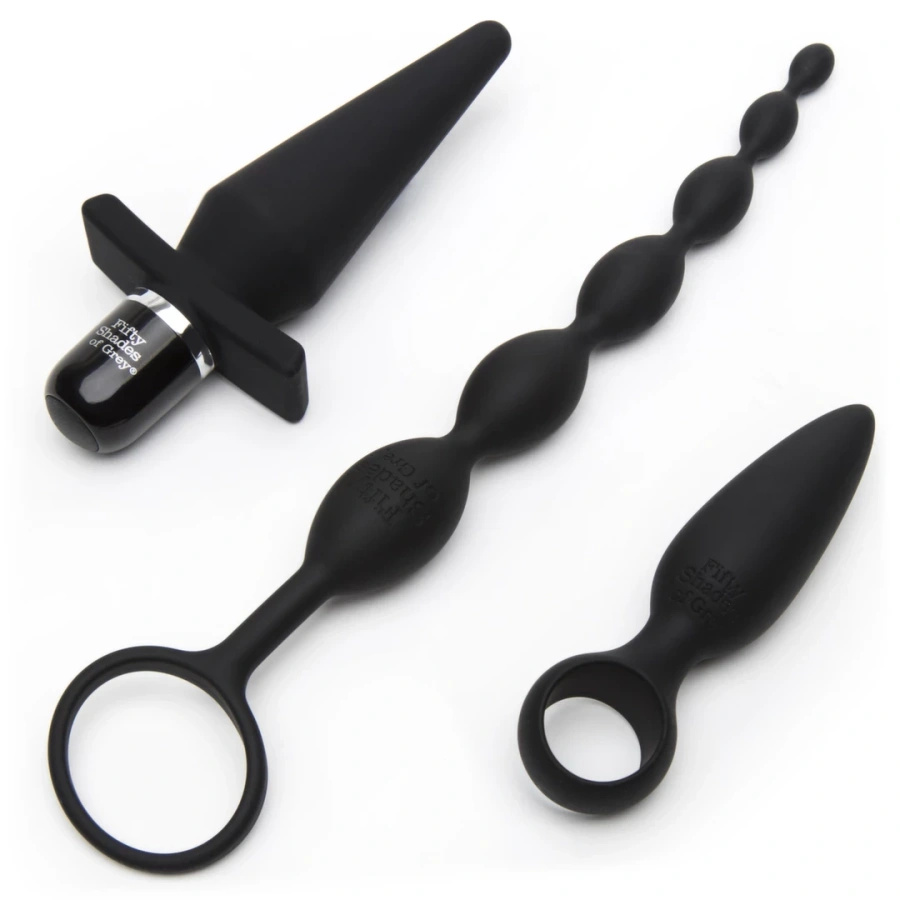 Fifty Shades of Grey Pleasure Overload Starter Kit – zestaw 4-elementowy, czarny