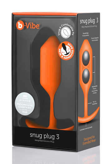 Korek analny Snug Plug 3 Orange b-Vibe