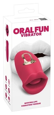 You2Toys Oral Fun – stymulator z ruchomymi ustami i wibrującym językiem, 13 cm