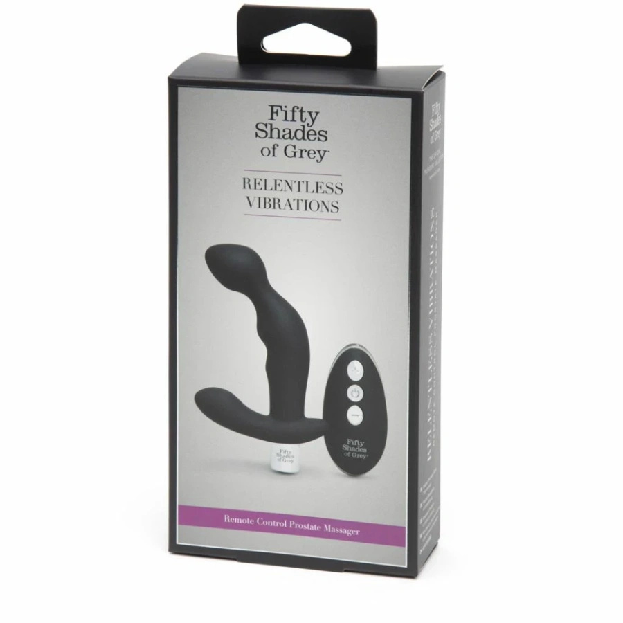 Fifty Shades of Grey Relentless Vibrations masażer prostaty z pilotem, czarny