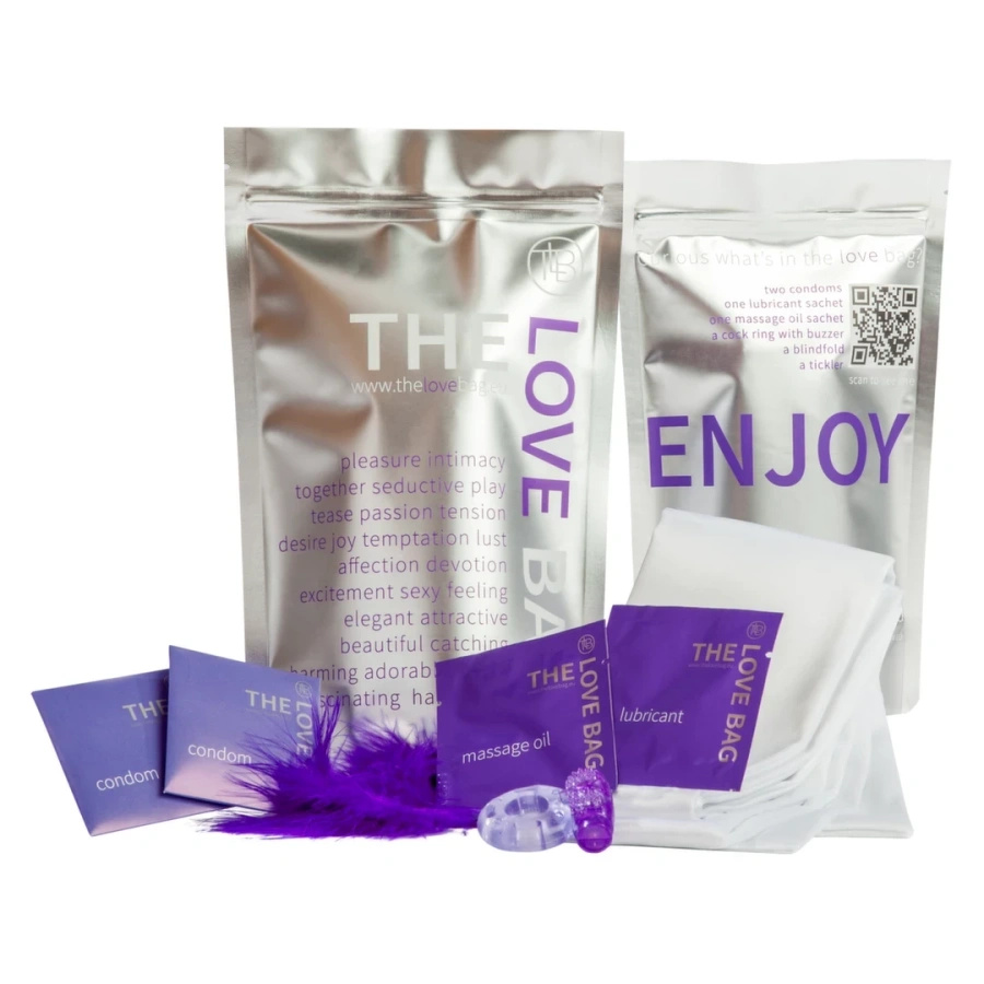 The Love Bag zestaw intymny z akcesoriami, dyskretne opakowanie