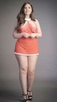 Le Désir Merry Plus Size komplet babydoll z wiązaniem i stringi, czerwony, 1X-3XL