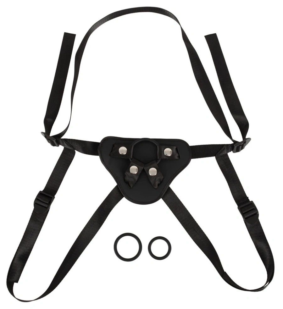 Vegan Fetish uprząż strap-on regulowana S-L z imitacji skóry