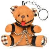 XR Brands brelok miś BDSM, jasnobrzoskwiniowy