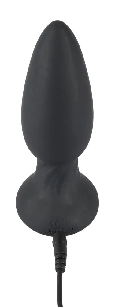 Black Velvets rotacyjny korek analny z pilotem 14 cm czarny, 7 trybów
