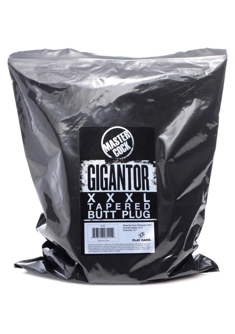 XR Brands Master Series Plug XXXL korek analny, czarny