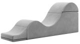 Liberator Aria Flip Chaise Grey – szezlong tapicerowany, regulowany, szary