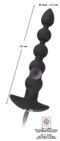 Black Velvets model 60383 – silikonowy korek analny z wibracją, czarny
