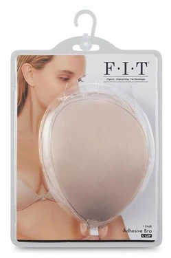 FIT CLOTH biustonosz samoprzylepny silikonowy, miseczka C, cielisty, wielokrotnego użytku
