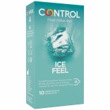 Control Ice Feel prezerwatywy chłodzące miętowe 10 szt. 53 mm, zielone