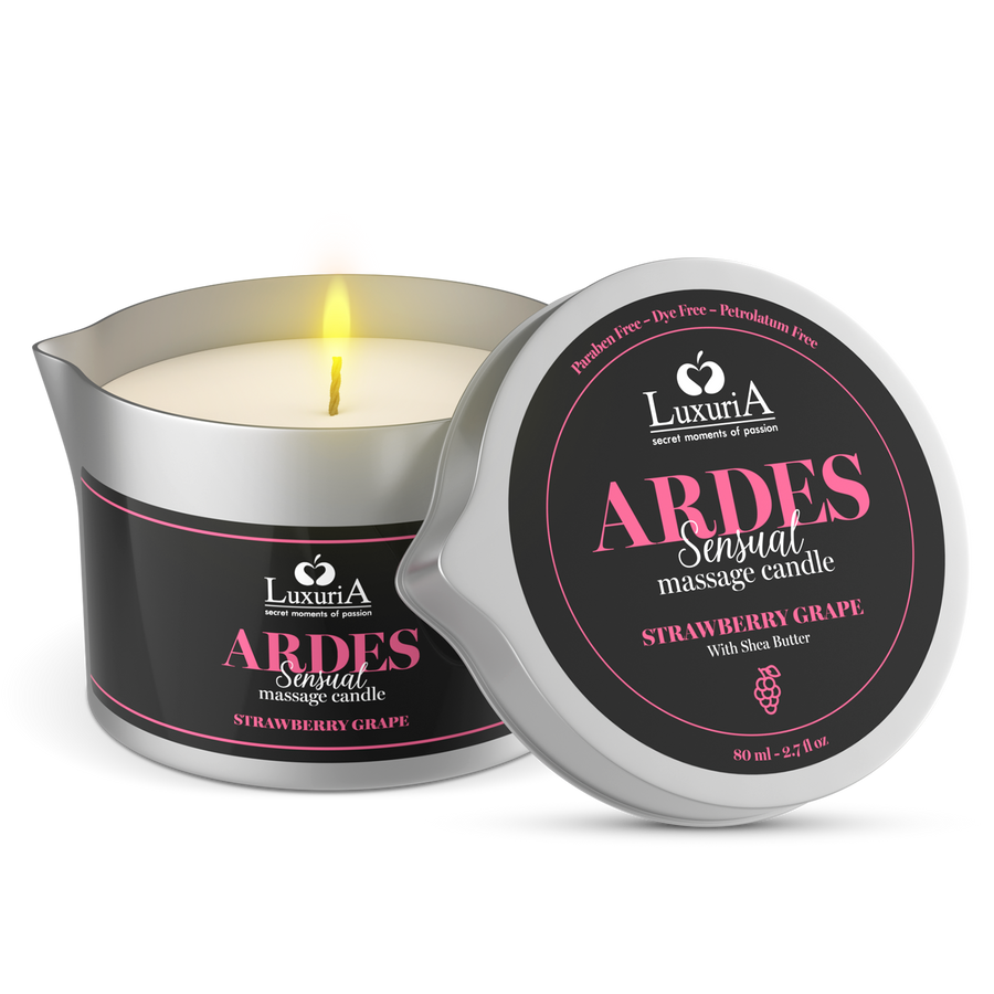 Luxuria Ardes Massage Candle Strawberry Grapes 80Ml IntimateLine