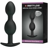Pretty Love kulki analne silikonowe 12,5 cm, czarne