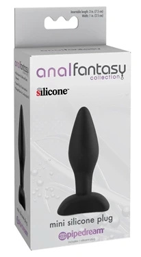 Pipedream Anal Fantasy mini korek analny silikonowy 7,5 cm, czarny