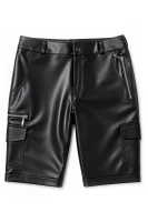 Szorty Cargo Wetlook Z Siedmioma Kieszeniami Simone Czarne Regnes