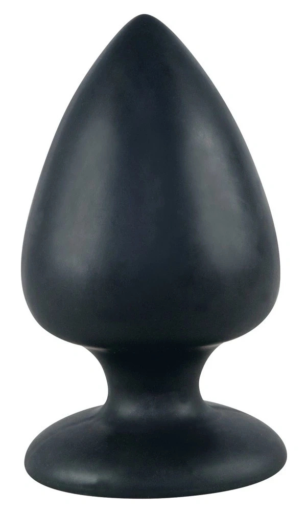 Black Velvets korek analny XXL z przyssawką, silikon czarny 14 cm