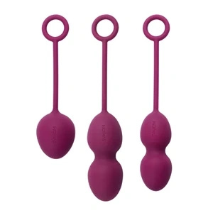 Svakom Nova Violet – zestaw 3 kulek gejszy o różnej wadze, silikonowe, wodoodporne