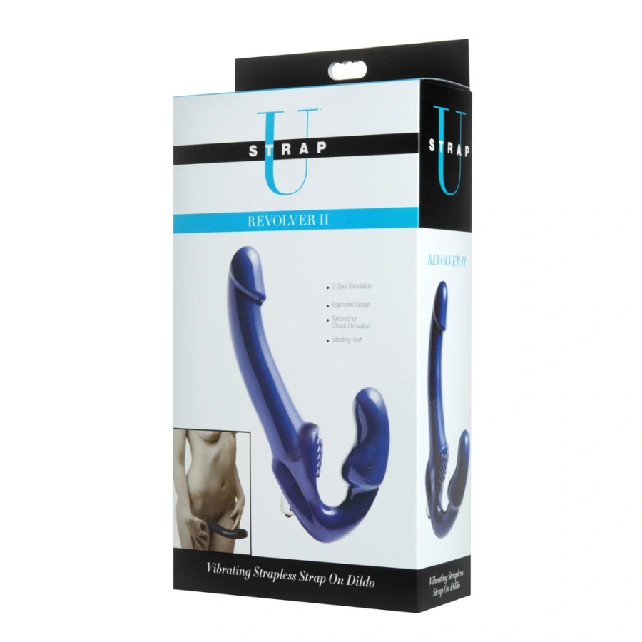XR Brands Revolver II wibrujący strapless, wodoodporny, czarny