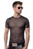 T-shirt Z Siateczki Z Panelami Wetlook Na Plecach Jonas Czarny Regnes