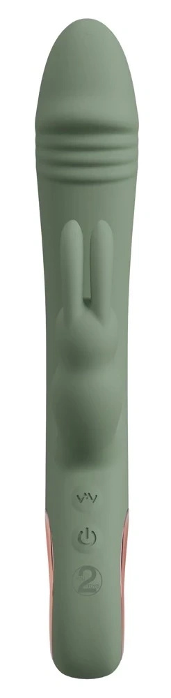 You2Toys Slim Rabbit Olive – wibrator króliczek z dwoma silnikami, silikonowy