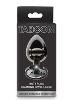 Korek Analny Butt Plug With Diamond Jewel Silver Taboom