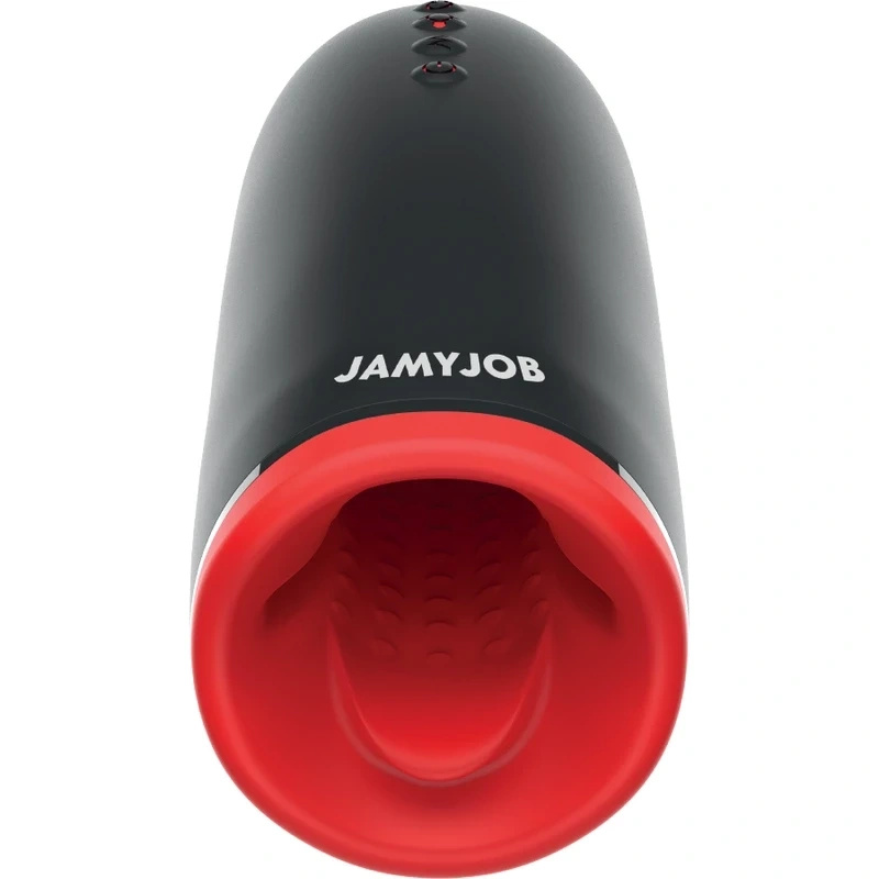 Jamyjob Spin-X masturbator z rotacją i podgrzewaniem, silikon, ładowalny