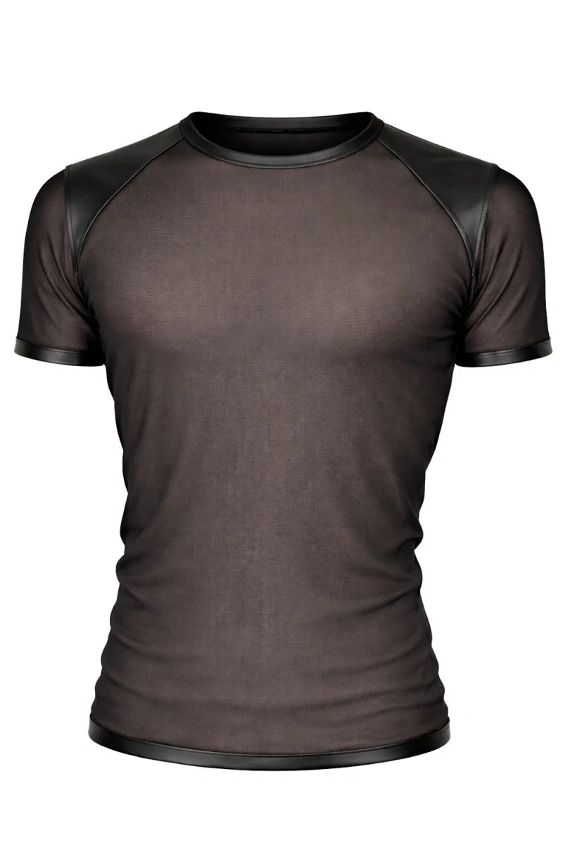 T-shirt Z Siateczki Z Panelami Wetlook Na Plecach Jonas Czarny Regnes