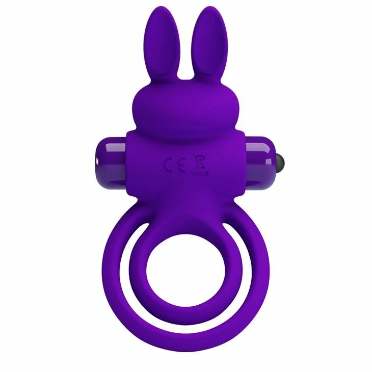 Pretty Love Bunny Ring wibrujący pierścień silikonowy, 10 trybów