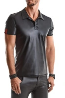 Koszulka Polo Wetlook Klasyczna Romano Czarna Regnes